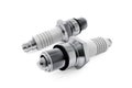Two Spark plugs for the car Royalty Free Stock Photo