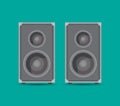 Two speaker boxes Royalty Free Stock Photo