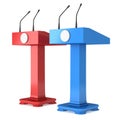 Two Speaker Podiums