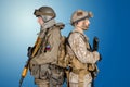 Two special force soldiers Royalty Free Stock Photo