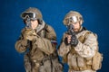 Two special force soldiers Royalty Free Stock Photo