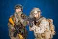 Two special force soldiers Royalty Free Stock Photo