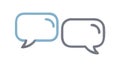 Two Speech Bubbles Ã¢â¬\' Conversation, Chat, Communication, vector design Generative AI Royalty Free Stock Photo