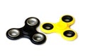 Two spinners on white background Royalty Free Stock Photo