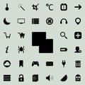 two squares of intersecting icon. Detailed set of minimalistic icons. Premium graphic design. One of the collection icons for web Royalty Free Stock Photo