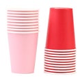 Two stacks of paper cups. Royalty Free Stock Photo