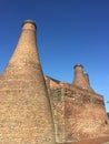 Two Staffordshire brick Bottle kilns