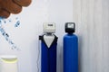 Two-stage water softening system. Water purification system