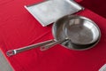 Two stainless steel pans