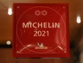 Two Star Michelin Guide plaque