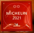 Two Star Michelin Guide plaque