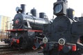 Two steam locomotives