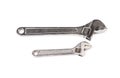 Two Steel Monkey Wrenches Royalty Free Stock Photo