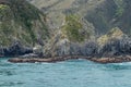 Rocky outcrops in Marlborough Sounds