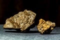 Two Stony Meteorites Royalty Free Stock Photo