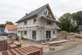 Two storey home under construction in Ostbevern Royalty Free Stock Photo