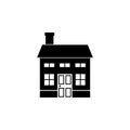 two-storey house icon. Element of travel icon for mobile concept and web apps. Thin line two-storey house icon can be used for web Royalty Free Stock Photo