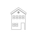 two-storey house icon. Element of web, minimalistic for mobile concept and web apps icon. Thin line icon for website design and Royalty Free Stock Photo