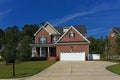 Two story brick house Royalty Free Stock Photo