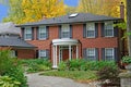 Two story brick house Royalty Free Stock Photo