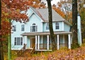 Two Story House With Porch Royalty Free Stock Photo