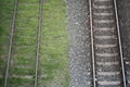 Two straightway Train line for Train Royalty Free Stock Photo