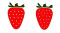 Two strawberries illustration Royalty Free Stock Photo