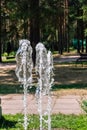 Two jets of the fountain Royalty Free Stock Photo