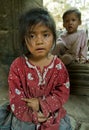 Expressions in Ta Prohm, Angkor, Cambodia Royalty Free Stock Photo