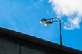 Two street lamps blue sky Royalty Free Stock Photo