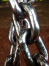 Two Strong Steel Chains Crossing