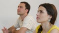 Two Students Listening to the Speaker. Royalty Free Stock Photo