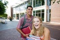 Two Students at School Royalty Free Stock Photo