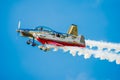 Two Stunt Planes Flying Side by Side