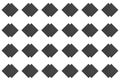 Two successive dark gray diamond pattern, element of decor tiles, symmetrical pattern