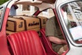 Two Suitcases In The Car Royalty Free Stock Photo