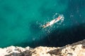 Two surfers on board Royalty Free Stock Photo