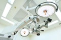 Two surgical lamps Royalty Free Stock Photo