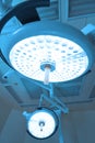 Two surgical lamps in operation room Royalty Free Stock Photo