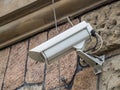 Two surveillance cameras in the city Royalty Free Stock Photo