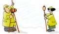 Two Surveyors Royalty Free Stock Photo
