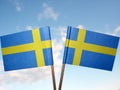 Two swedish flags