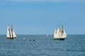 Two tall ships on Lake Erie