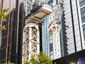 Two Tower Cranes on Sydney CBD Building Site, Australia