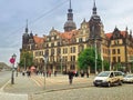 Two taxis nearby Dresden Royal Palace