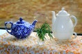 Two Teapots Still Life Royalty Free Stock Photo