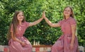 two teen girls playing chess. childhood development. friendship and sisterhood. Royalty Free Stock Photo