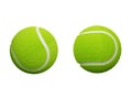 Two tennis balls isolated on white background - 3d rendering Royalty Free Stock Photo