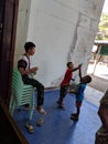 Thai children playing