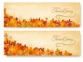 Two Thanksgiving Holiday Banners
